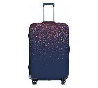 GXUNGT Copertura per bagagli da viaggio con stampa cielo blu navy e stelle, copertura pieghevole personalizzata, perfetta per tutti i viaggiatori, bianco, XL