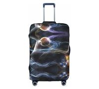 GXUNGT Copertura per bagagli da viaggio con stampa cielo stellato, copertura pieghevole personalizzata, perfetta per tutti i viaggiatori, bianco, XL