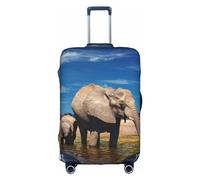 GXUNGT Copertura per bagagli da viaggio con stampa di grandi orecchie, personalizzabile, pieghevole, perfetta per tutti i viaggiatori, bianco, XL