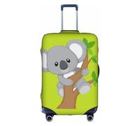 GXUNGT Copertura per bagagli da viaggio con stampa di koala con albero che abbraccia, copertura pieghevole personalizzata, perfetta per tutti i viaggiatori, bianco, L