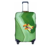 GXUNGT Copertura per bagagli da viaggio con stampa di rana e albero, personalizzabile, pieghevole, perfetta per tutti i viaggiatori, bianco, L