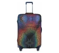GXUNGT Copertura per bagagli da viaggio con stampa olografica di sogni, copertura pieghevole personalizzata, perfetta per tutti i viaggiatori, bianco, M