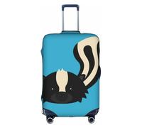 GXUNGT Copertura per bagagli da viaggio con stampa Skunk, copertura pieghevole personalizzata, perfetta per tutti i viaggiatori, bianco, S