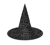 GXUNGT Illustrazione astratta della scienza chimica stampa 3d cappello da strega di Halloween, cappello da mago, adatto per carnevale, Natale, feste in maschera, feste cosplay
