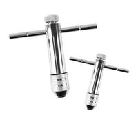 Gxwcyi 2 Pezzi Giramaschi a Cricchetto M3-M8/M5-M12, Filettatrice Manuale in Acciaio Legato, 83MM*100MM/106MM*120MM Maschi per Filettatura