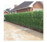 GXXINGIN Alberi Artificiali da Esterno, Piante di bambù finte, Alte 1,2, 1,5, 1,8, 2 m, Alberi di plastica Finti, Piante in Vaso con Base in Legno per Arredamento, divisorio per Interni, Recinzione d