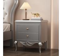 GXXINGIN Comodino in Legno massello con cassetti Doppi, Stile Nordico di metà secolo, Alto, retrò, per Camera da Letto, Soggiorno, tavolino da caffè in Legno