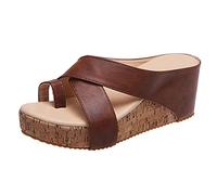 GXYANiaoy Sandali Gioiello Donna Comode,Plantare Imbottito, con Zeppa Infradito Ciabatta Estive Gioiello Eleganti Scarpe Alla Schiava 2024 Pantofole Casual Ortopediche Sandali