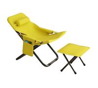 GXYHJVMFPSC Sedia Pigra Sedia Poggiapiedi Esterno Pieghevole Per Computer Con Regolazione A 3 Velocità Poltrona Da Balcone Poltrona Pranzo Traspirante E Confortevole Ufficio Facile Riporre-Yellow