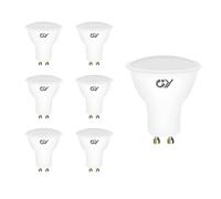 GY 6 Lampadine LED GU10, 6W Equivalenti a 60W, 6500K Bianco Freddo, 450 Lumen, Lunga Durata, Basso Consumo, Adatte per Illuminazione a Binario e Case da Incasso Certificate CE, Non Dimmerabile