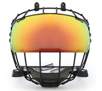 GY Casco da hockey con gabbia e protezione per il viso Combo (PC560 rosso rosso)