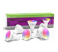 GY Lampadina intelligente a LED 6 WiFi compatibile con Alexa/Google Home, 7W 500LM GU10 RGB Dimmerabile 16 milioni di colori Bianco caldo/freddo 2700K-6500K RA80