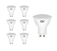 GY Lampadina LED 6 x GU10, 8 Watt 80W equivalente, 2700K bianco caldo, 800 lumen, basso consumo energetico, adatta per l'illuminazione di binari e case da incasso a norma CE, non dimmerabile