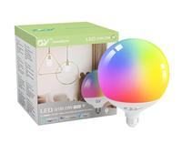 GY Lampadina WiFi Smart globo, LED 23W lampadine a E27 casa intelligente 2500LM,Multicolore regolabile RGBCW dimmerabile bulbo, applicazione di controllo 2700k-6500k, Compatibile con Alexa/Google home