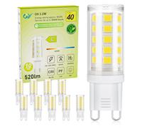 GY Lampadine LED G9, 3.2W Equivalente 50W, 520 Lumen, 4000K Luce Naturale, Attacco G9, Risparmio Energetico, Senza Sfarfallio, Non Dimmerabile, 10 Pezzi