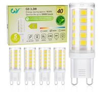 GY Lampadine LED G9, 3.2W Equivalente Alogena G9 50W, 520 Lumen, 4000K Lampadine G9 LED Luce Naturale, Lampade LED Attacco G9, Risparmio Energetico, Senza Sfarfallio, Non Dimmerabile, 5 Pezzi