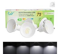 GY Lampadine LED GU10 Dimmerabile, 4.9W (Equivalenti a 75W) 790LM, 6500K Luce Fredda, Risparmio Energetico LED Attacco GU10 Lampada, Lampadina Faretto LED Dimmerabili, 5 pezzi