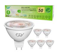 GY Lampadine LED GU5.3 MR16 12V 3.8W, 6500K Luce Fredda, 646 Lumen, Angolo 36°, Non Dimmerabile, Faretto Interni, Lampada LED a Basso Consumo, 6 Pezzi