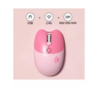 (GY)Mofii Cute Cat Mouse wireless, ricevitore USB Plug and Play, 3 DPI regolabili, compatibile con laptop,