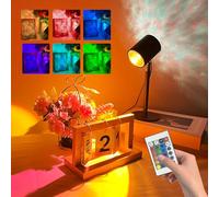 GY Sunset Lamp, USB Luci LED Camera da Letto, Lampada Tramonto, Tramonto sul Mare, Proiettore Luce Rotazione, Decorazioni Camera da Letto, 16 Colori Lampada Romantica Dimmerabile Tramonto