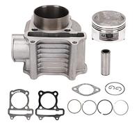 GY6 150cc Motor Cylinder Head Kit | Aluminum Alloy Rebuilt Set with Piston & Gaskets | Complete Assembly for Scooter Motorcycles/Mopeds/ATVs