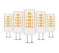 GY6.35 4W Bi-Pin lampadina LED, sostituire 40W lampadina alogena, 12V, 380LM, 3000K bianco caldo, non commutabile, angolo di fascio di 360 °, luminoso per l'illuminazione domestica, confezione da 5.