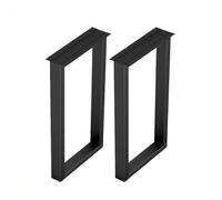 GY8PKVWKWQ Gambe for mobili in Acciaio Inossidabile, con Protezioni for Pavimenti in Gomma, Gambe for Tavolo da Ufficio Quadrate in Acciaio Rinforzato, for Progetti(25x30cm)