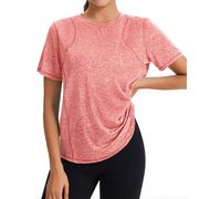 Gyabnw Maglietta Sportiva Donna Magliette Donna Manica Corta Elastico Camicia Palestra Inserto in Rete sulla Schiena Traspirante Top Fitness Yoga Corsa Danza