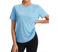 Gyabnw Maglietta Sportiva Donna Magliette Donna Manica Corta Elastico Camicia Palestra Inserto in Rete sulla Schiena Traspirante Top Fitness Yoga Corsa Danza