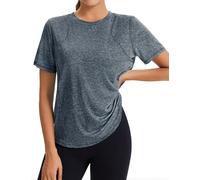 Gyabnw T-Shirt Sportiva Donna Maglietta Sportiva Donna Manica Corta Inserto in Rete sulla Schiena Traspirante Top Fitness Yoga Corsa Danza