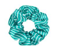 GYADA COSMETICS Elastico in Raso per Capelli Ricci, Mossi e Lisci, Green Stripes Scrunchie, Non Tira, Non Lascia Segni, Non Crea Attrito, Colore Verde, 1 Pezzo