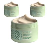 Gyada Cosmetics, Impacco Capelli Rinforzante con Spirulina, Nutriente, Anticaduta, Contrasta Doppie Punte, Indicato per Capelli Fragili, con Avena e Ginseng, 3 x 250 ml