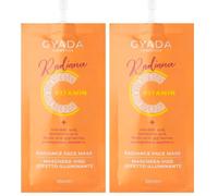 GYADA COSMETICS, Radiance Face Mask, Maschera Viso Illuminante, Idratante, Rende la Pelle Morbida, Levigata ed Elastica, Contrasta i Segni dell'Età e d'Espressione, a Base di Vitamina C, 25 ml