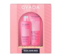 Gyada Cosmetics, Silky Hair Box, Set Regalo Per Capelli Lisci E Crespi, Kit Con Shampoo E Balsamo, A Base Di Di Avena, Acai, Lino E Amaranto, 250 Ml + 200 Ml