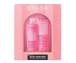 Gyada Cosmetics, Silky Hair Box, Set Regalo Per Capelli Lisci E Crespi, Kit Con Shampoo E Balsamo, A Base Di Di Avena, Acai, Lino E Amaranto, 250 Ml + 200 Ml