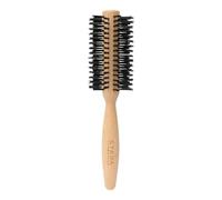 Gyada Cosmetics, Spazzola Rotonda Media, Ideale per Capelli Lunghi e Medio Lunghi, Antistatica, Resistente alle Alte Temperature, Manico Ergonomico, in Legno di Faggio