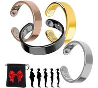 Gyagalre Anello Sömni, anello da donna della menopausa, anello magnetico regolabile 2025, riduzione del sonno, prodotto per uomini e donne, Acciaio inossidabile, Nessuna pietra preziosa