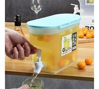 Gyaimxfu Distributore di Acqua da Frigo 3.5 Litri Plastica Drink Dispenser Erogatore di Bevande con Rubinetto a spina con filtro per frigo per Vino Birra Ghiacciata Matrimoni da Cucina Bar Party