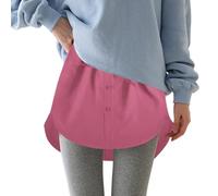 Gyaimxfu Estensori per Camicia da Donna Stratificazione Estensore Elegante Gonna Classico Moda Traspirante Minigonna Mezza Lunghezza Camicia sotto con Fascia Elastica