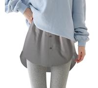 Gyaimxfu Estensori per Camicia da Donna Stratificazione Estensore Elegante Gonna Classico Moda Traspirante Minigonna Mezza Lunghezza Camicia sotto con Fascia Elastica