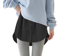 Gyaimxfu Estensori per Camicia da Donna Stratificazione Estensore Elegante Gonna Classico Moda Traspirante Minigonna Mezza Lunghezza Camicia sotto con Fascia Elastica
