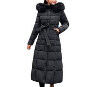 Gyaimxfu Piumino Donna 100 Grammi Elegante Cappotto Foderati Giacca Antivento In Pile Termici Giubbotto Lungo Parka Classico Pesanti Per Protezione Totale Dal Freddo