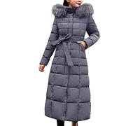 Gyaimxfu Piumino Donna 100 Grammi Elegante Cappotto Foderati Giacca Antivento In Pile Termici Giubbotto Lungo Parka Classico Pesanti Per Protezione Totale Dal Freddo