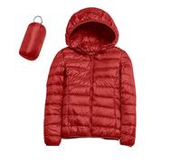 Gyaimxfu Piumino Donna 100 Grammi Leggero con Cappuccio Piumini Elegante Giacca Ripiegabile Donna Giacconi Invernali Taglie Grandi Cappotto Ultraleggero Pesante Giubbotti Imbottiti Giubbini