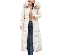 Gyaimxfu Piumino Donna Invernale Lungo, Foderata In Pile Calda Felpe Donna Cappotto Caldo Cappotti Con Cappuccio Tinta Unita Pesanti Per Protezione Totale Dal Freddo