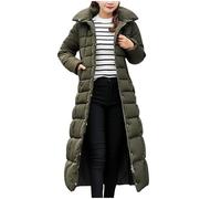 Gyaimxfu Piumino Donna Invernale Lungo, Foderata In Pile Calda Felpe Donna Cappotto Caldo Cappotti Con Cappuccio Tinta Unita Pesanti Per Protezione Totale Dal Freddo