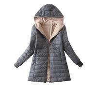 Gyaimxfu Piumino Liscio Donna Cappotto Piumino Lungo Con Cappuccio Ripiegabile Giubbotto Invernale Caldo Cappotto Confortevole Pesanti Per Protezione Totale Dal Freddo