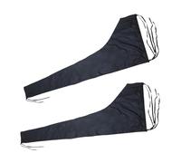 Gycdwjh 2pcs Copertura Impermeabile per Boma Randa, Accessori per Copertura Barca 210D, Anti UV Parasole Tessuto Oxford, Universale per Tutte Le Stagioni,Nero,8~9ft(300 * 92cm)