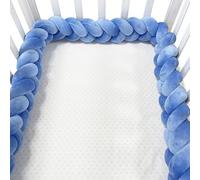 GYCF Cuscino a Serpente Intrecciato, Cuscino Nodo Paracolpi Letto, Paracolpis Sponda Sponde Anticaduta, Protezione Morbida e Sicura, Protezione Laterale Bordo,A03,3 m