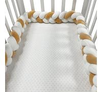 GYCF Cuscino a Serpente Intrecciato, Cuscino Nodo Paracolpi Letto, Paracolpis Sponda Sponde Anticaduta, Protezione Morbida e Sicura, Protezione Laterale Bordo,A10,1 m